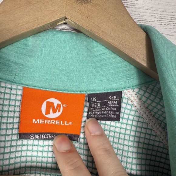 Merrell Select Regulate Lightweight Zip Jacket Womens Size Small Teal Orange - Picture 3 of 5